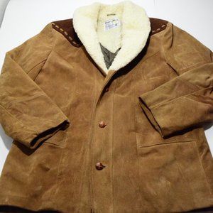 PIONEER WEAR Suede Jacket Coat Western Cowboy
